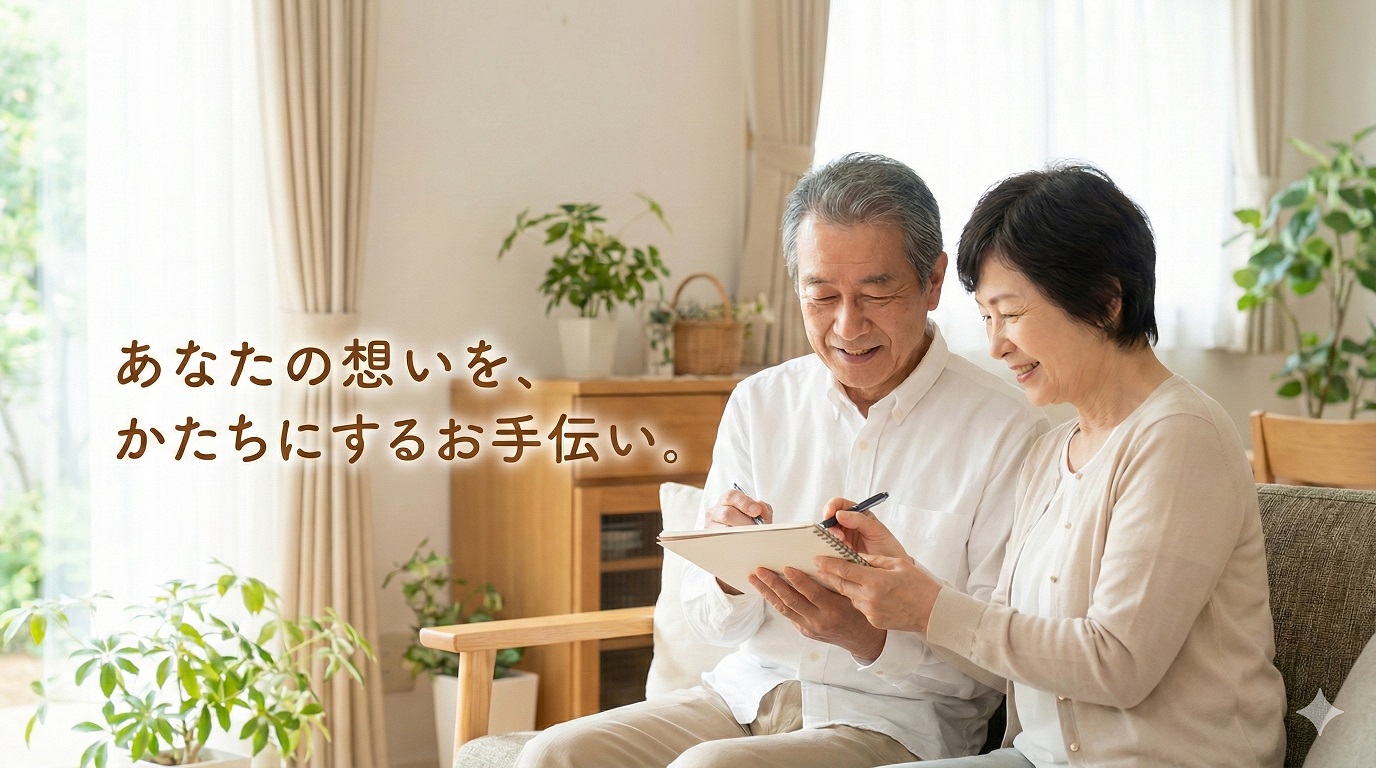 あなたの想いを、かたちにするお手伝い